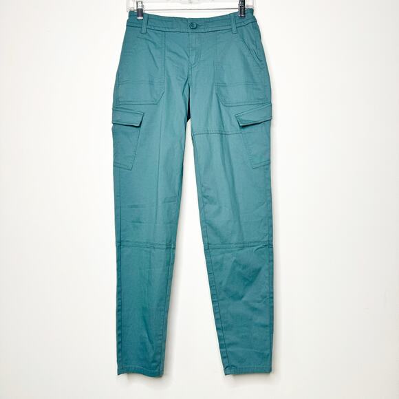 Prana Elle Cargo Pant Shoreline Organic Cotton Stretch Women’s 0 RG - Picture 2 of 8